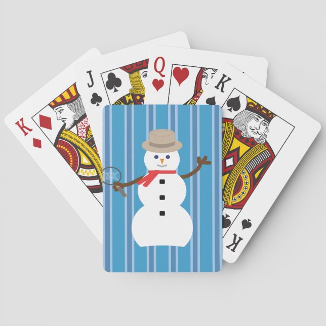 Baralho Detetive Blue Snowman, divertido e Rico (Verso)