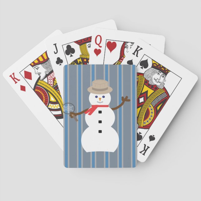 Baralho Detetive Snowman, divertido e Rico (Verso)