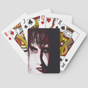Baralho Deus Gótico Posta Punk Gótico Música Homem Retrato