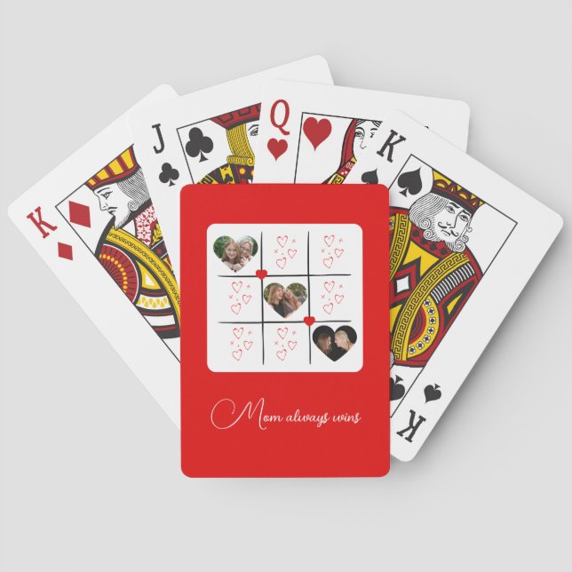 Baralho Dia de os namorados Vermelho de Fotografias XOXO M (Verso)