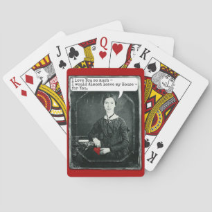 Baralho Dia dos namorados engraçado de Emily Dickinson do