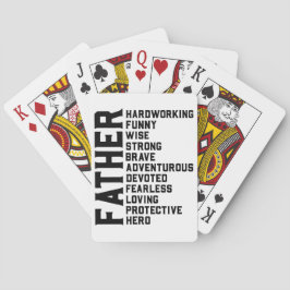 Baralho Dia dos Pais Papai Aniversário do Papai Papai Noel