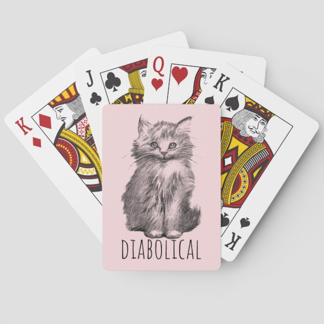 Baralho Diabolical Cute Fluffy Kitten (Verso)