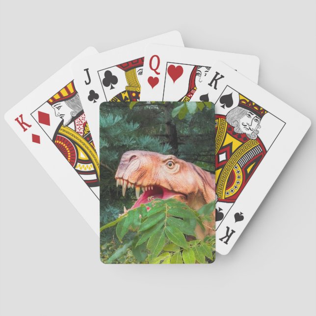 Baralho Dinossauro na floresta. (Verso)