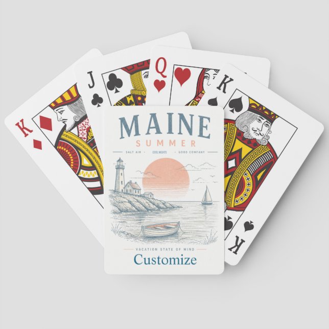 Baralho Diversão de Verão em Maine Thunder_Cove (Verso)