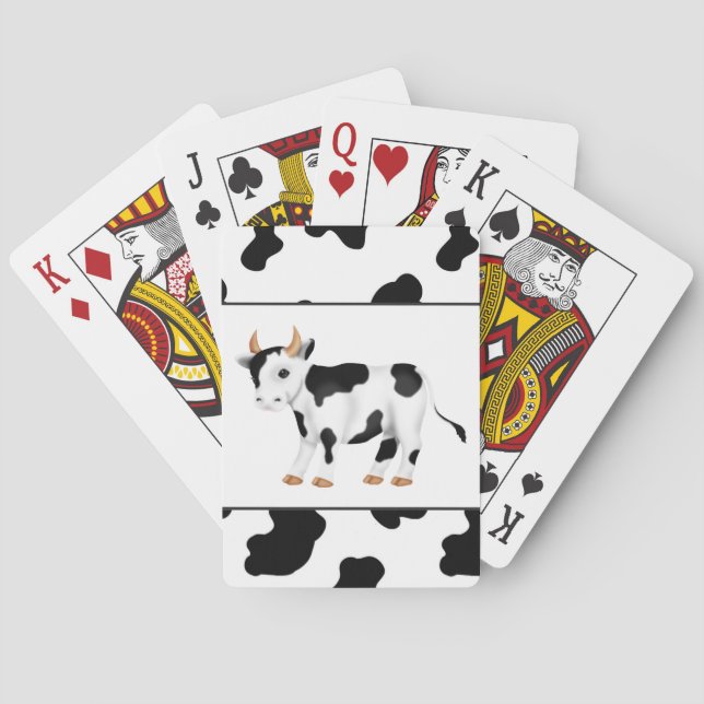 Baralho Divida de vaca country jogando cartas (Verso)