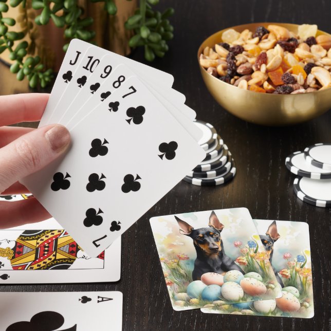 Baralho Doberman com Ovos de Páscoa (In situ)