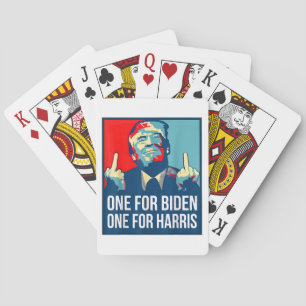 Baralho Donald Trump Dedo Médio Biden Harris América Re