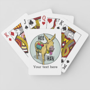 Baralho Cartões de jogo de riso da mula do asno