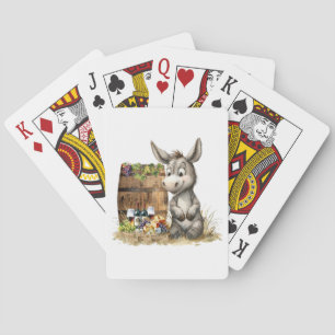Baralho Donkey Com Cartões De Jogar Vinho