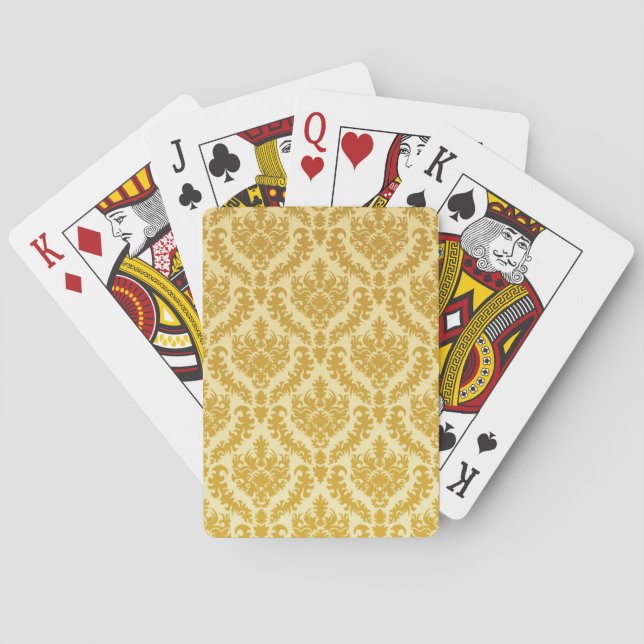 Baralho Dourado damasco (Verso)