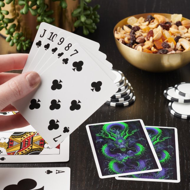Baralho Dragão face Cartão de Reprodução Clássico (In situ)
