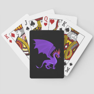 Baralho Dragão roxo desenho animado