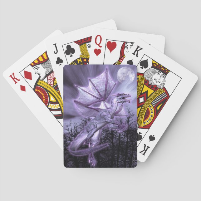 Baralho Dragon Moon - Tocando Cartões (Verso)