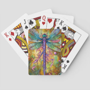 Baralho Dragonfly Fractal Watercolor