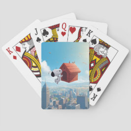 Baralho Dreamy Beagle Floating City Comic Illustration