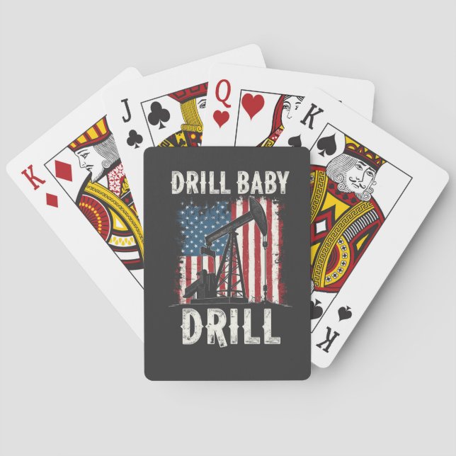 Baralho Drill Baby Drill American Trump Energy Economy (Verso)