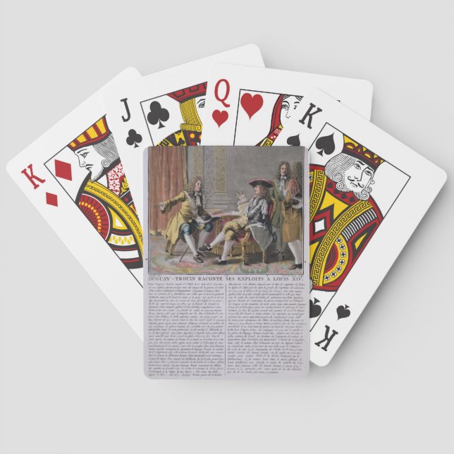 Baralho Duguay-Trouin (1673-1736) contando seu exp naval (Verso)