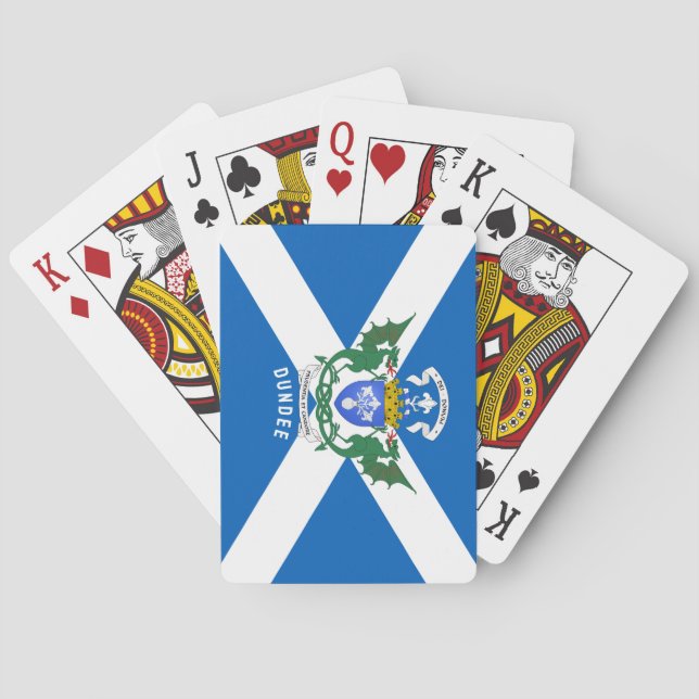 Baralho Dundee coat of arms/ St. Andrew's Cross backdrop (Verso)