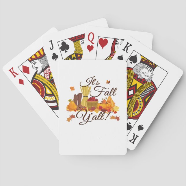 Baralho É Fall Y’all Funny & Legal Retro (Verso)
