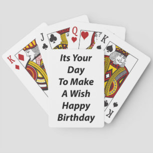 Baralho É Seu Dia De Fazer Um Feliz Aniversário De Desej
