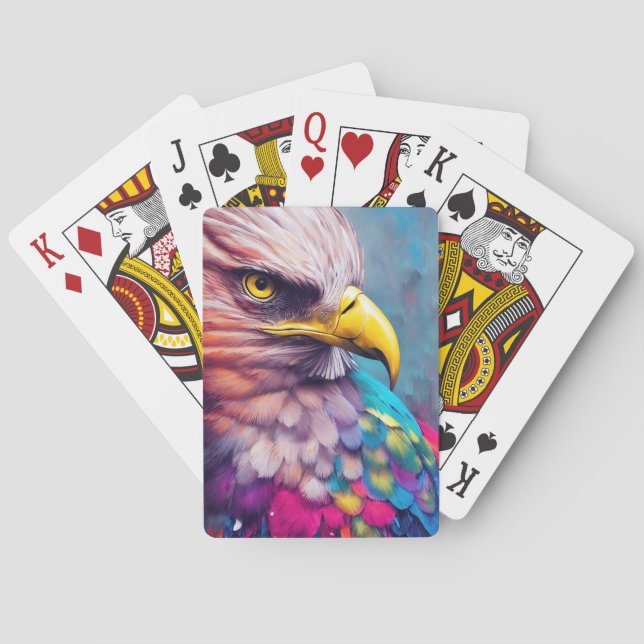 Baralho Eagle Bald Eagle Animal Discovery Nature (Verso)