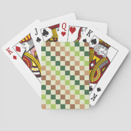 Baralho Earthy rainbow diagonal checkerboard pattern