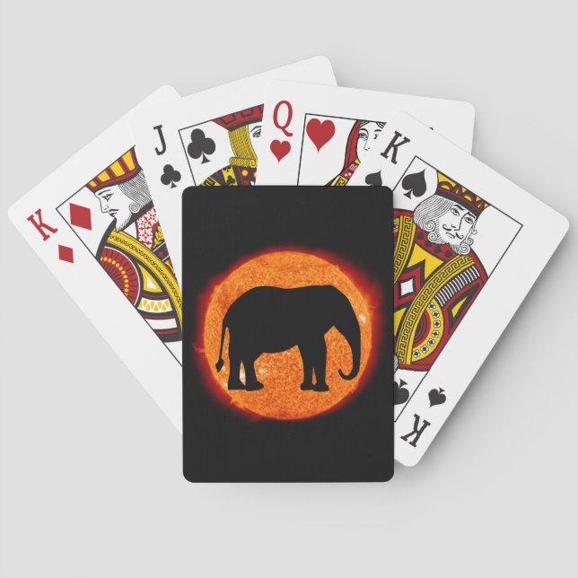 Baralho Eclipse Solar de Elefante (Verso)
