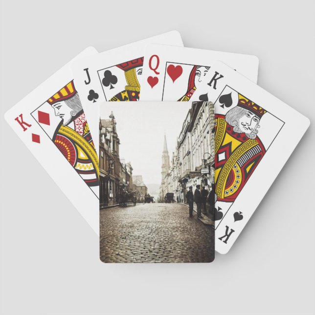 BARALHO EDINBURGH SCOTLAND MAYBOLE STREET SCENE 1910 (Verso)