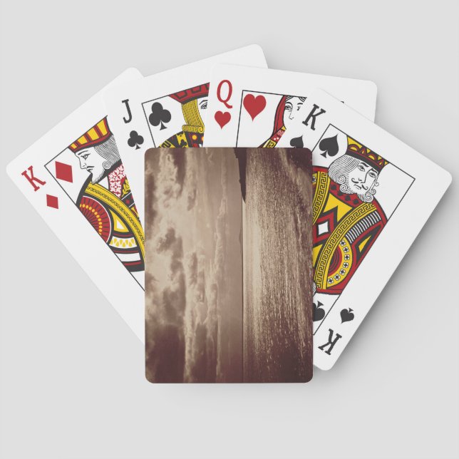 Baralho Efeito do Sol, Normandia c.1857 (foto-sépia) (Verso)