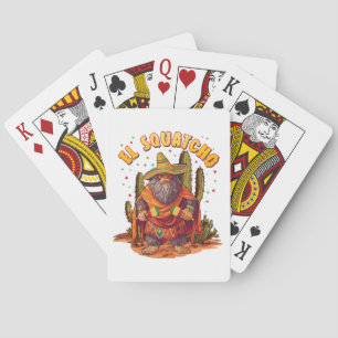 Baralho El Squatcho Bigfoot com Maraca, Sombrero e Ponc