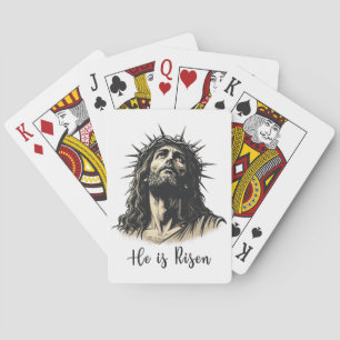 Baralho Ele é Risen Jesus Felz pascoa Cristão