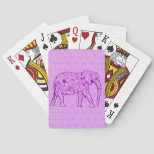 Baralho Elefante da flor - roxo amethyst