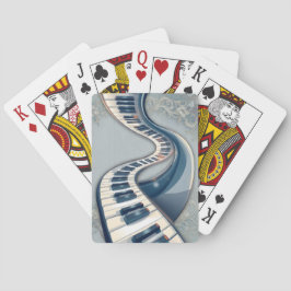 Baralho Elegance in piano keys and blossoms.