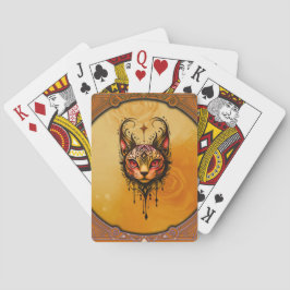 Baralho elegância fundamental: um retrato de um gato