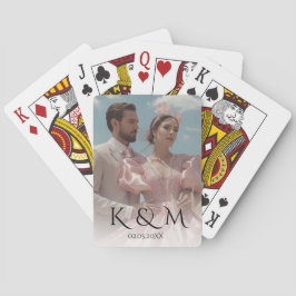 Baralho Elegant Pastel Vintage picture Wedding