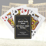 Baralho Elegante Las Vegas Casino Dourado Mínimo<br><div class="desc">Este jogo de cartas será um favor perfeito para um casino temido de casamento,  aniversário ou cerimônia de renovação de votos</div>