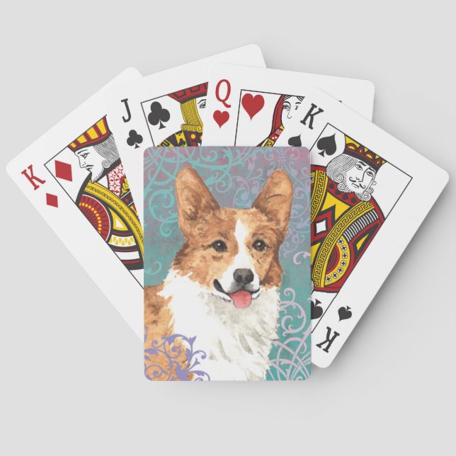 Baralho Elegante Pembroke Welsh Corgi (Verso)