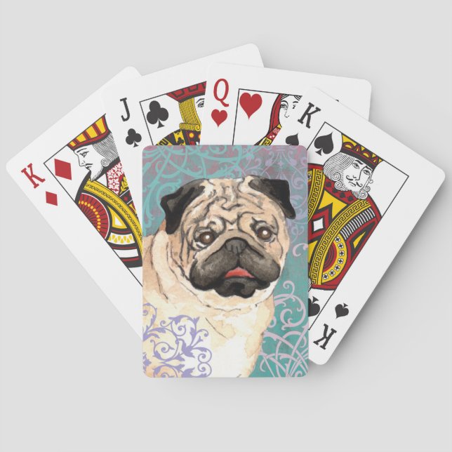 Baralho Elegante Pug (Verso)