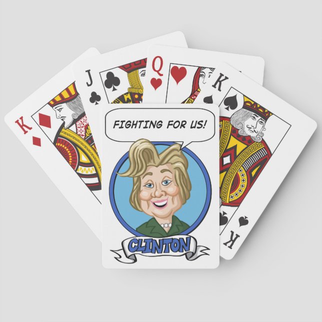 Baralho Eleição De Hilary Clinton 2016 (Verso)