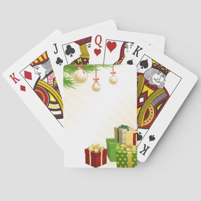 Baralho Elementos de canto do Natal (Verso)