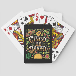 Baralho Elementos de Festa Divertidos do Cinco De Mayo