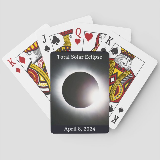Baralho Elipse solar total 2024 Lua solar (Verso)