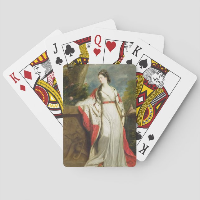Baralho Elizabeth Gunning, Duquesa de Hamilton e Duquesa (Verso)