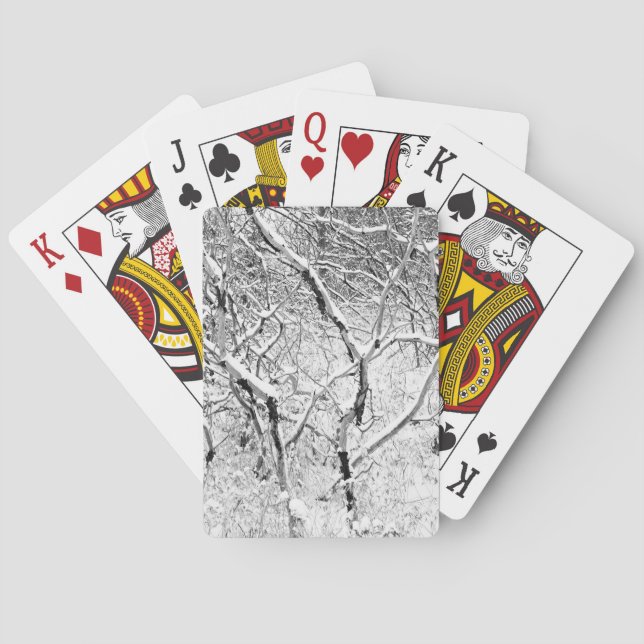 Baralho em casa na neve (Verso)