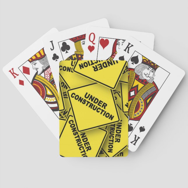 Baralho Em Sinais De Construção (Verso)