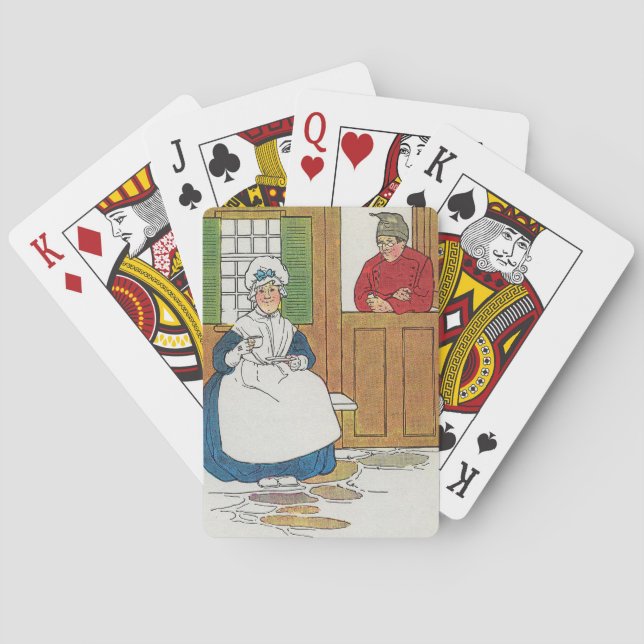 Baralho Em uma casa em Fife viveu um homem e sua esposa (Verso)