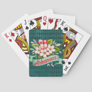 Baralho Emblema das Flores do Estado de Arkansas