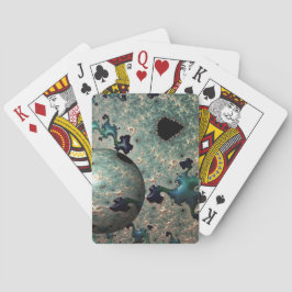 Baralho Emerald e Dourado Mandelbrot com Esfera