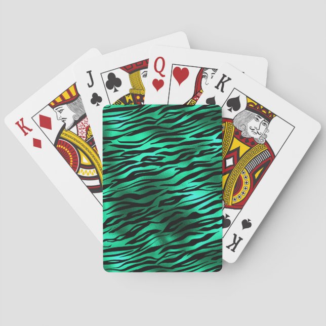 Baralho Emerald e Dourado Safari Series Design 10 (Verso)